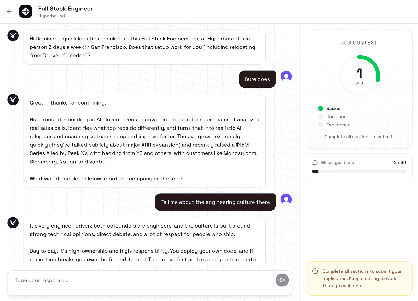 Get warm intros
